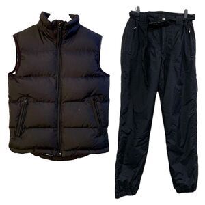 UNIONBAY Premium Red Label Puffer Vest Black SJB Ski Pants Youth Boy S